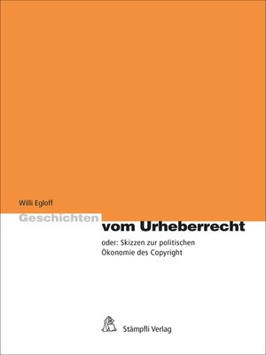 cover image of Geschichten vom Urheberrecht